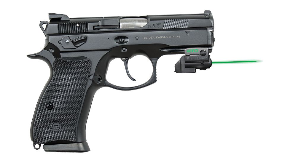 ArmaLaser GTO/FLX Finger Touch Green Laser Sight for CZ P-01, Black, GTOG/FLX53