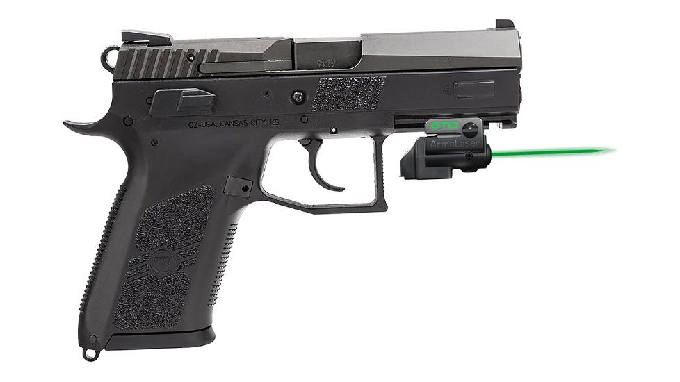 ArmaLaser GTO/FLX Finger Touch Green Laser Sight for CZ P-07/P09, Black, GTOG/FLX31