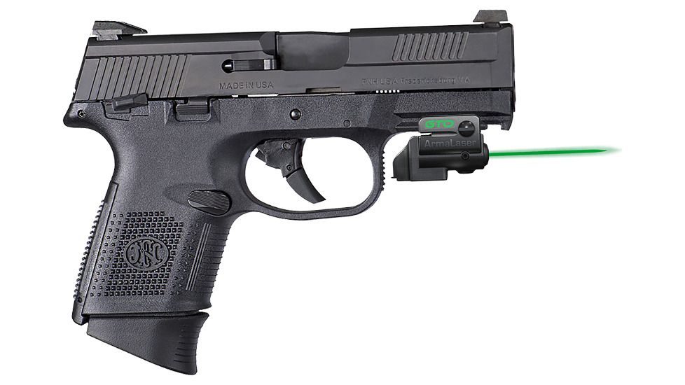ArmaLaser GTO/FLX Finger Touch Green Laser Sight for FN FNS Compact, Black, GTOG/FLX74