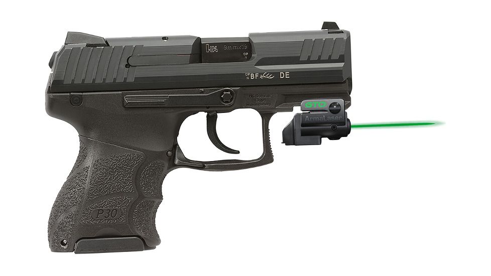 ArmaLaser GTO/FLX Finger Touch Green Laser Sight for H&amp;K P30SK, Black, GTOG/FLX71