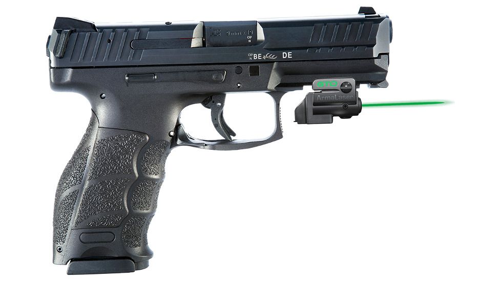 ArmaLaser GTO/FLX Finger Touch Green Laser Sight for H&amp;K VP9, Black, GTOG/FLX55