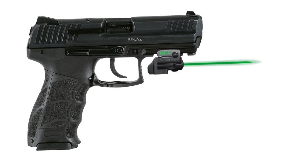ArmaLaser GTO/FLX Finger Touch Green Laser Sight for HK P30/P30L, Black, GTOG/FLX17