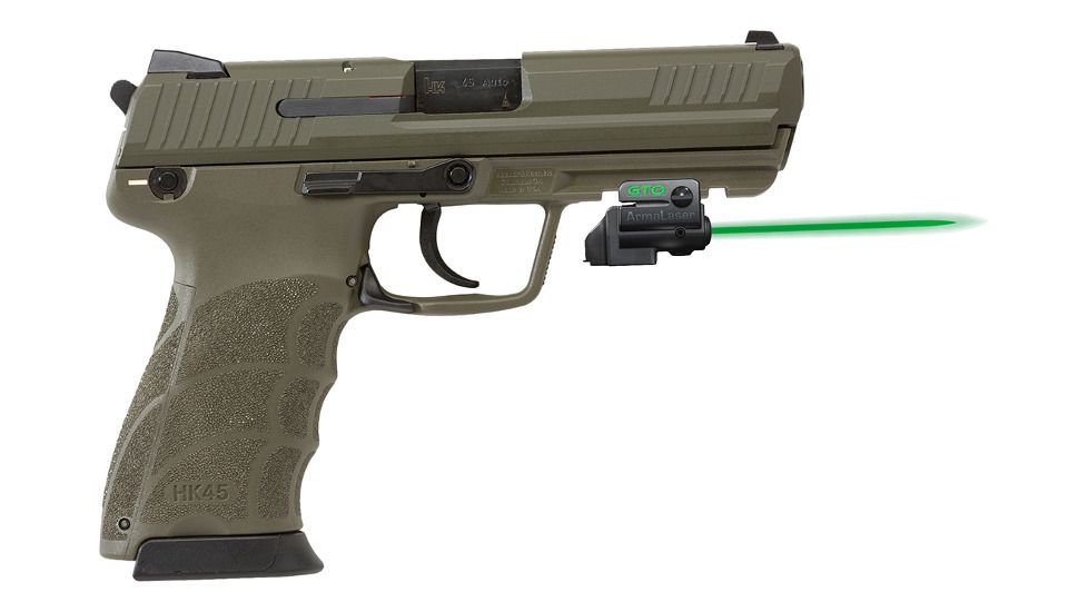 ArmaLaser GTO/FLX Finger Touch Green Laser Sight for HK45, Black, GTOG/FLX14