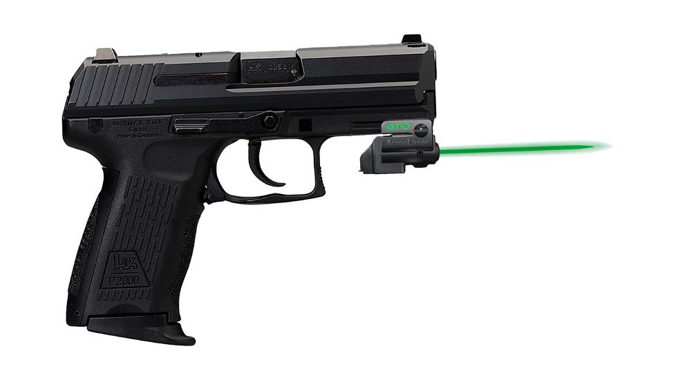 ArmaLaser GTO/FLX Finger Touch Green Laser Sight for HKP2000, Black, GTOG/FLX16
