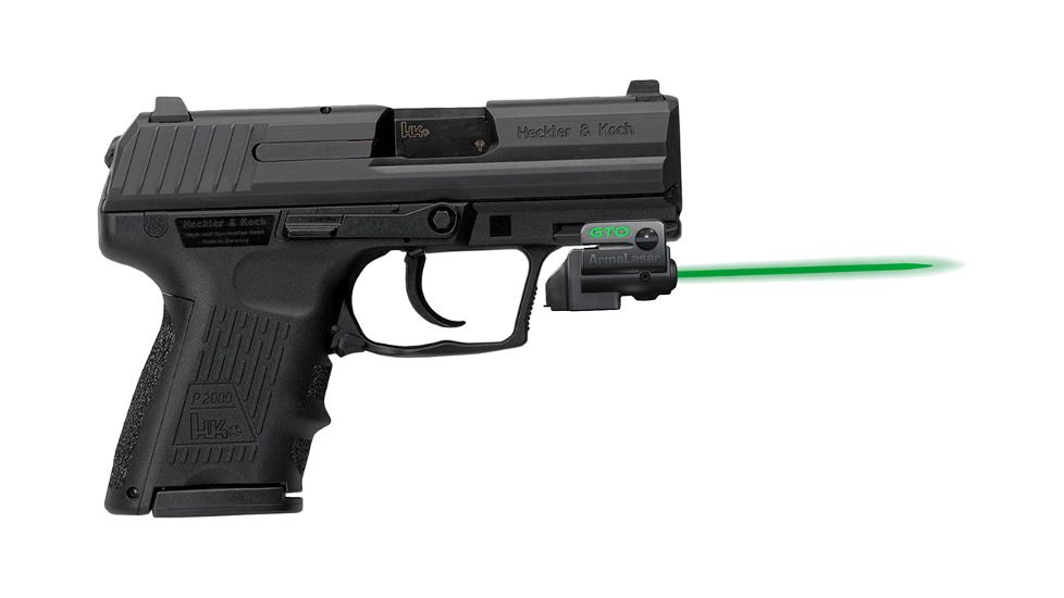 ArmaLaser GTO/FLX Finger Touch Green Laser Sight for HKP2000SK, Black, GTOG/FLX15
