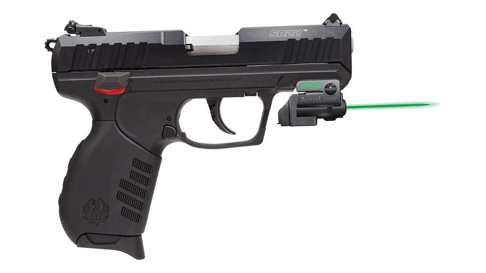 ArmaLaser GTO/FLX Finger Touch Green Laser Sight for Ruger SR22, Black, GTOG/FLX48
