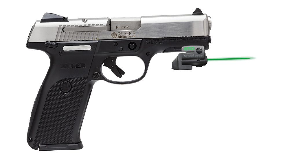 ArmaLaser GTO/FLX Finger Touch Green Laser Sight for Ruger SR9/40/45, Black, GTOG/FLX46