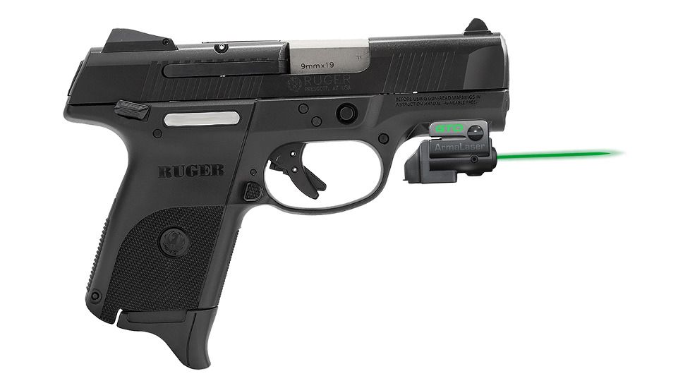 ArmaLaser GTO/FLX Finger Touch Green Laser Sight for Ruger SR9C/40C, Black, GTOG/FLX45