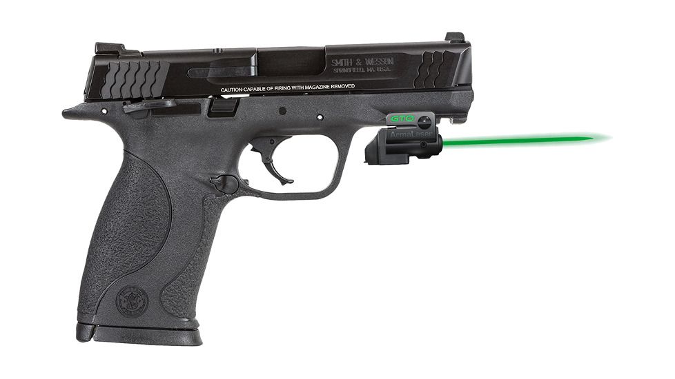 ArmaLaser GTO/FLX Finger Touch Green Laser Sight for S&amp;W M&amp;P 4/4.1/4.25/4.5/5in, Black, GTOG/FLX05