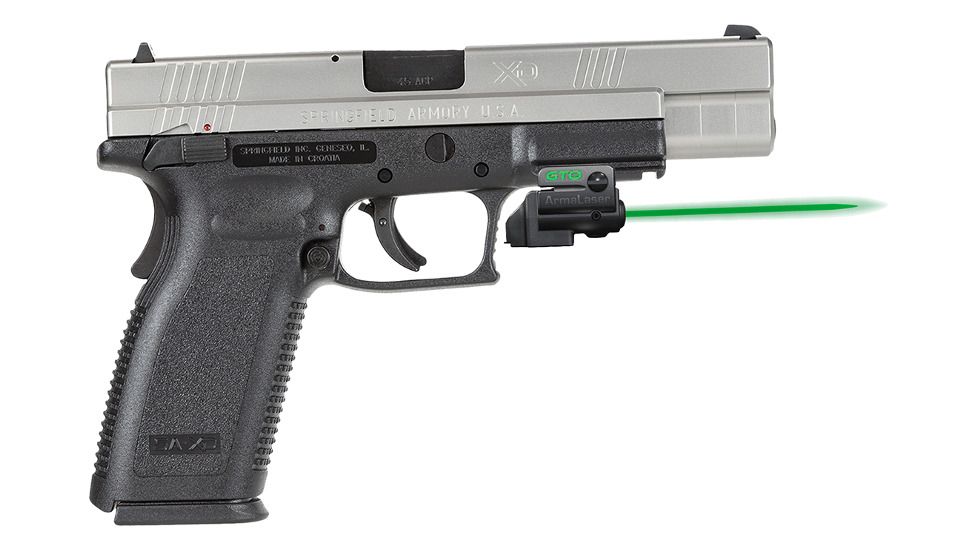 ArmaLaser GTO/FLX Finger Touch Green Laser Sight for Springfield XD 4/5in, Black, GTOG/FLX10