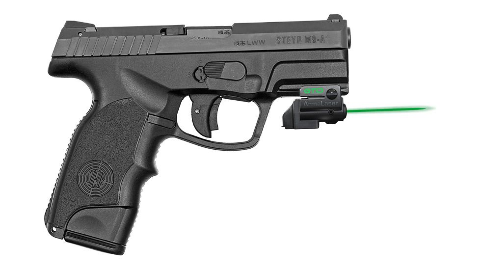 ArmaLaser GTO/FLX Finger Touch Green Laser Sight for Steyr L-A1/M-A1, Black, GTOG/FLX34