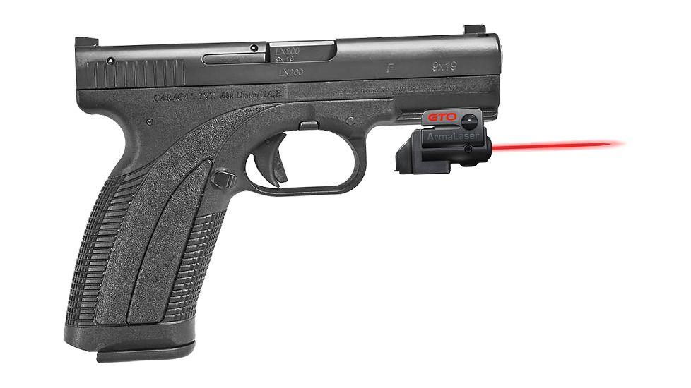 ArmaLaser GTO/FLX Finger Touch Red Laser Sight for Caracal F/CP660/CP661, Black, GTO/FLX35