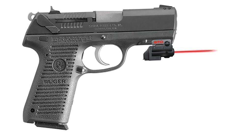 ArmaLaser GTO/FLX Finger Touch Red Laser Sight for Ruger P95 w/Rail, Black, GTO/FLX47