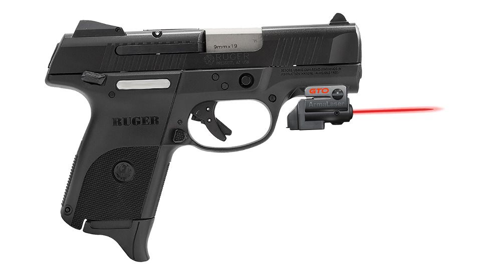 ArmaLaser GTO/FLX Finger Touch Red Laser Sight for Ruger SR9c/40c, Black, GTO/FLX45