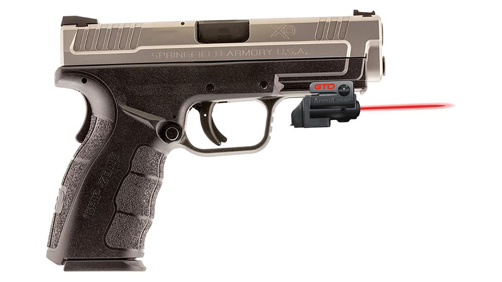 ArmaLaser GTO/FLX Finger Touch Red Laser Sight for Springfield XD Mod 2 4-5in, Black, GTO/FLX75