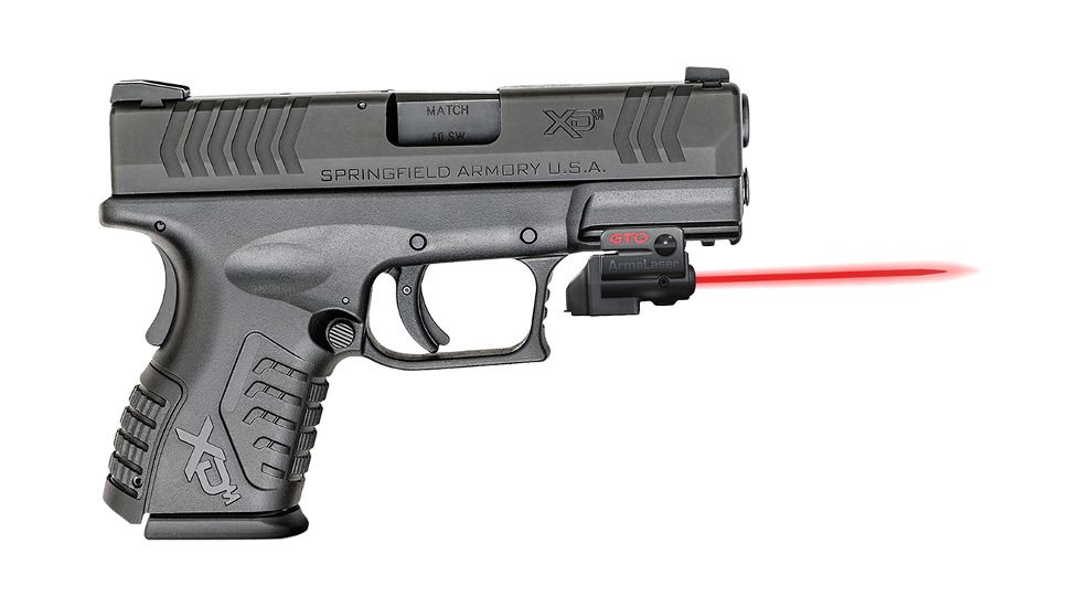 ArmaLaser GTO/FLX Finger Touch Red Laser Sight for Springfield XDM 3.8in, Black, GTO/FLX11