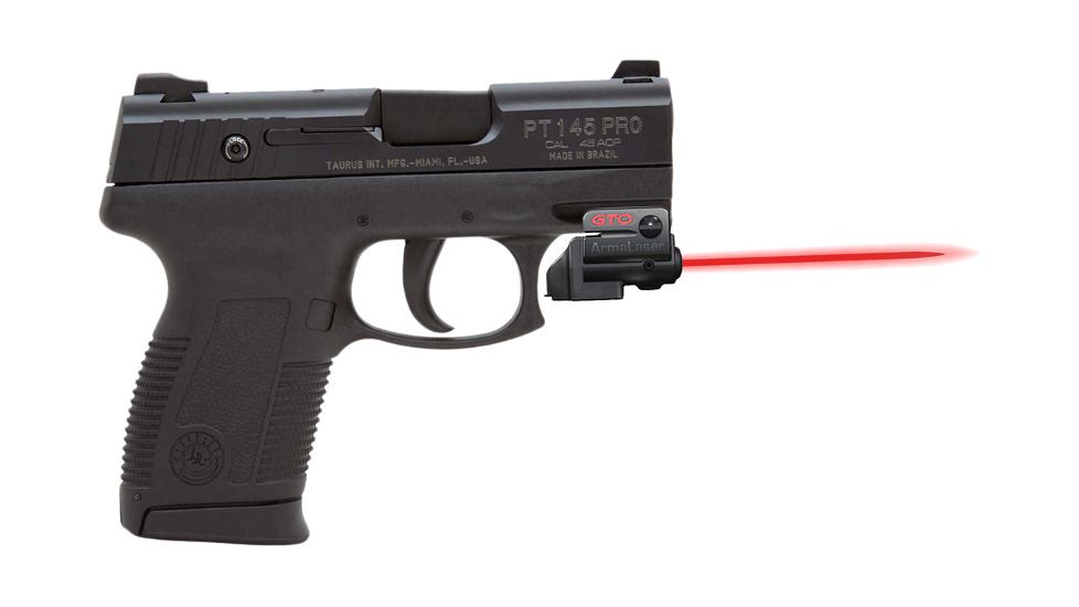 ArmaLaser GTO/FLX Finger Touch Red Laser Sight for Taurus PT-145 MIL PRO w/Rail, Black, GTO/FLX24