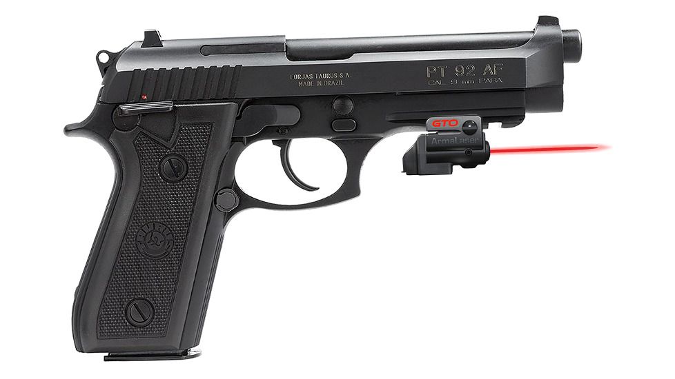 ArmaLaser GTO/FLX Finger Touch Red Laser Sight for Taurus PT92AF, Black, GTO/FLX51