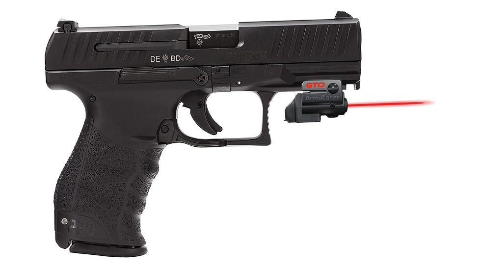 ArmaLaser GTO/FLX Finger Touch Red Laser Sight for Walther PPQ M2/PPX, Black, GTO/FLX42