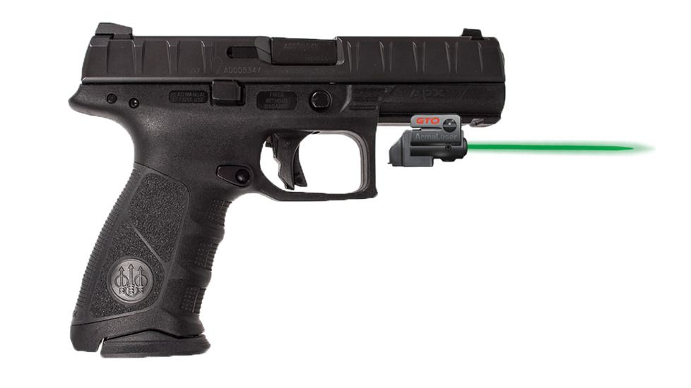 ArmaLaser Laser Sight for Beretta APX 40. Cal., Green Beam, Black, GTOG/FLX86