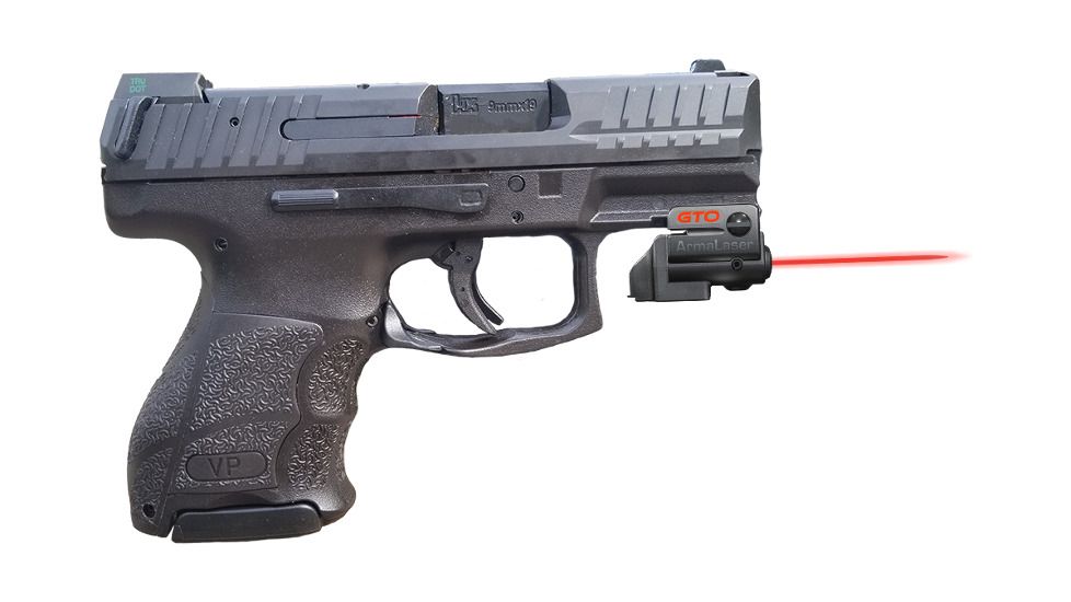 ArmaLaser Laser Sight for H&amp;K VP9SK, Red Beam, Black GTO/FLX82