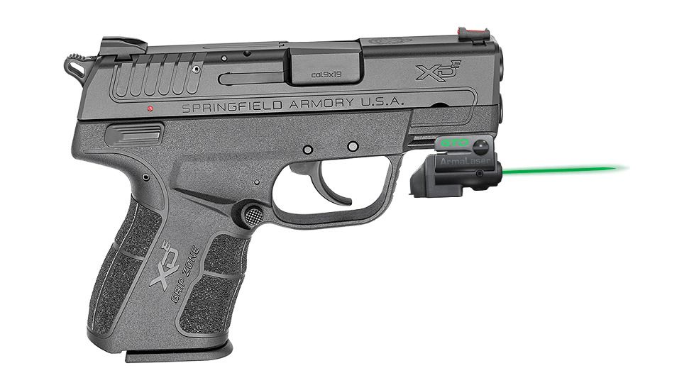 ArmaLaser Laser Sight for Springfield XD-E, Green Beam, Black GTOG/FLX83
