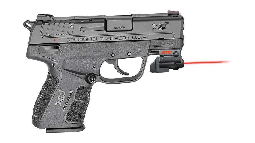 ArmaLaser Laser Sight for Springfield XD-E, Red Beam, Black GTO/FLX83