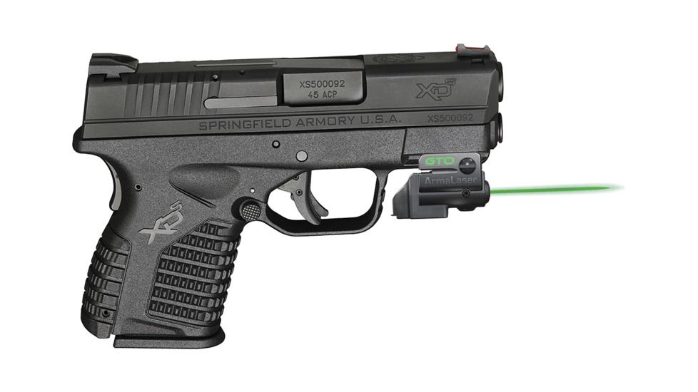 ArmaLaser Laser Sight for Springfield XD Mod 2 .45 ACP, Green Beam, Black, GTOG/FLX77