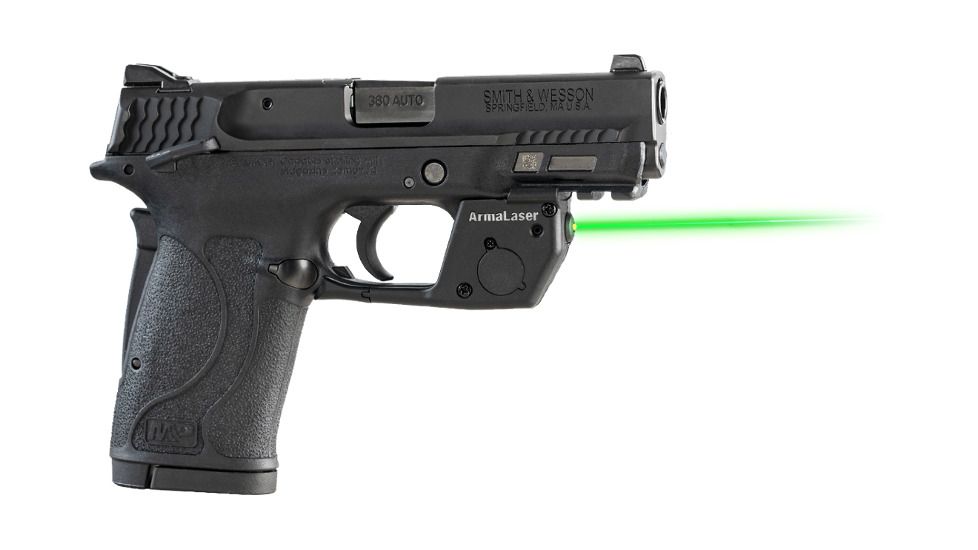 ArmaLaser Touch-Activated Laser Sight, Smith &amp; Wesson M&amp;P Shield 380 EZ, Green, TR28G