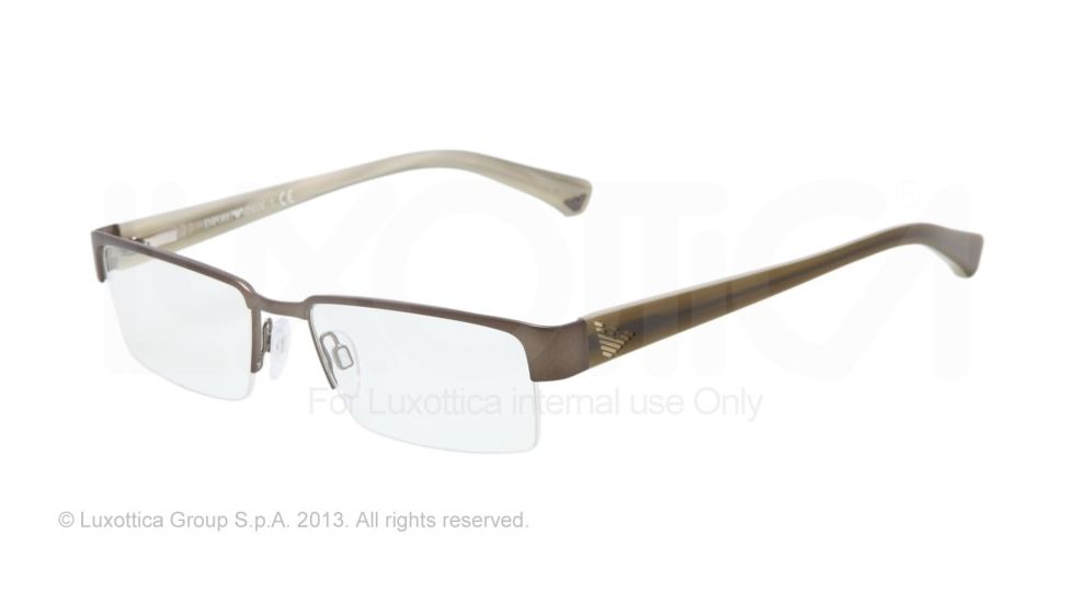 Armani EA1006 Progressive Prescription Eyeglasses 3017-51 - Matte Green Frame