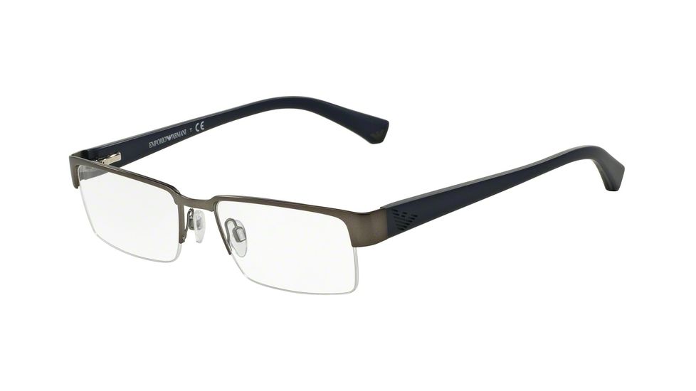 Armani EA1006 Progressive Prescription Eyeglasses 3118-51 - Matte Gunmetal Frame