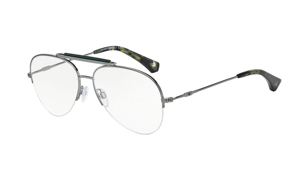 Armani EA1020 Single Vision Prescription Eyeglasses 3060-55 - Gunmetal Frame