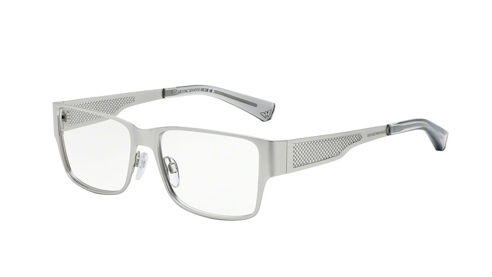 Armani EA1022 Bifocal Prescription Eyeglasses 3045-53 - Matte Silver Frame