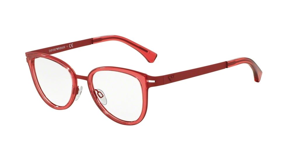 Armani EA1032 Progressive Prescription Eyeglasses 3101-53 - Coral Rubber Frame
