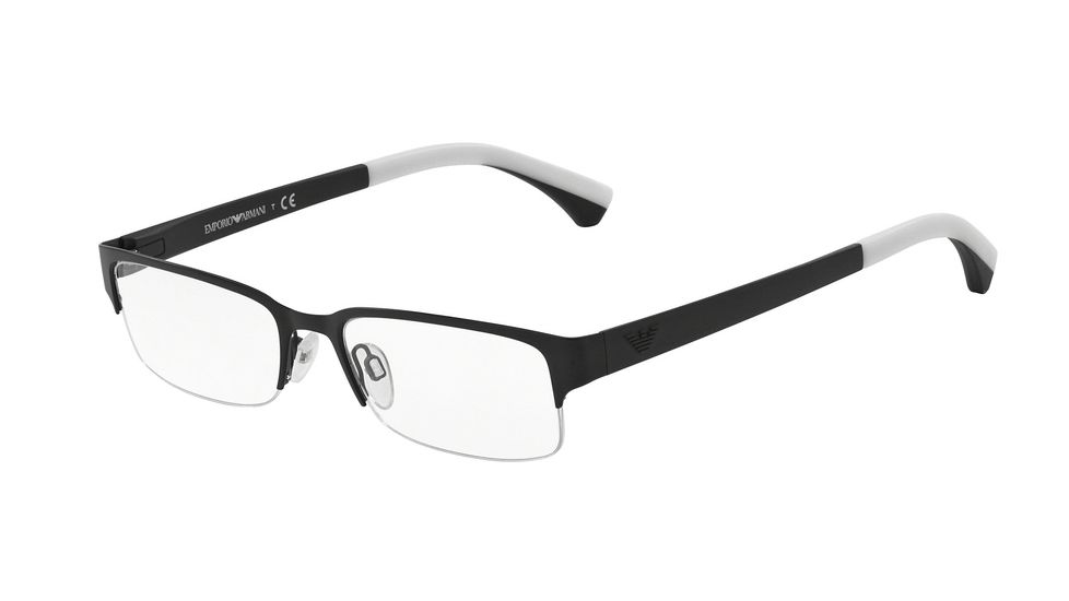 Armani EA1033 Progressive Prescription Eyeglasses 3001-53 - Matte Black Frame