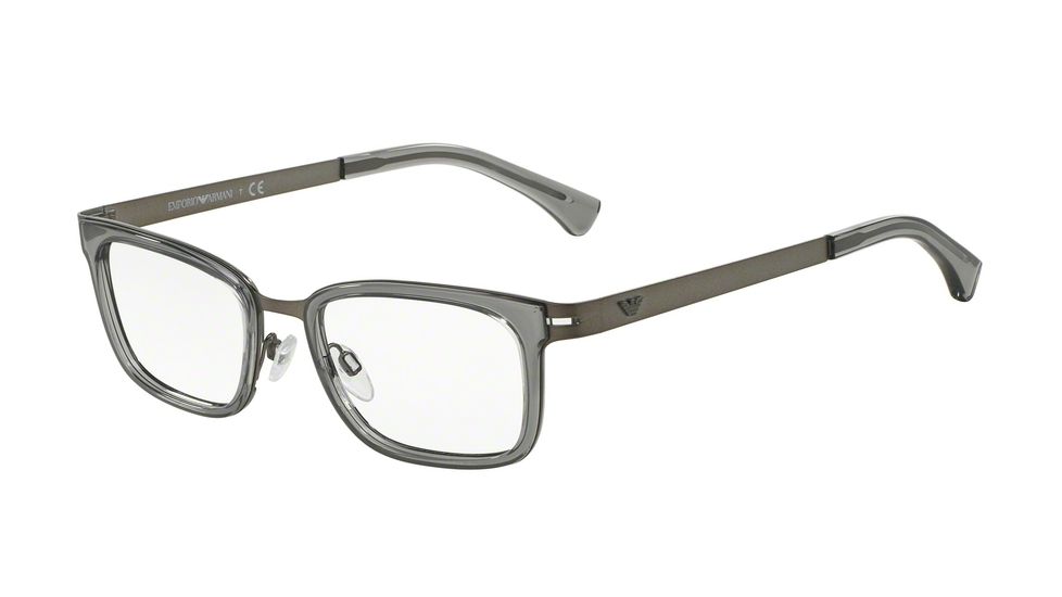 Armani EA1034 Progressive Prescription Eyeglasses 3003-52 - Matte Gunmetal Frame