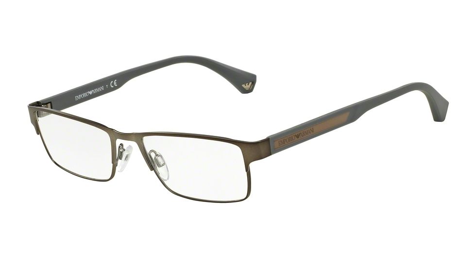 Armani EA1035 Progressive Prescription Eyeglasses 3095-53 - Matte Gunmetal Frame