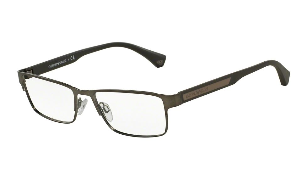 Armani EA1035 Progressive Prescription Eyeglasses 3097-53 - Matte Gunmetal Frame