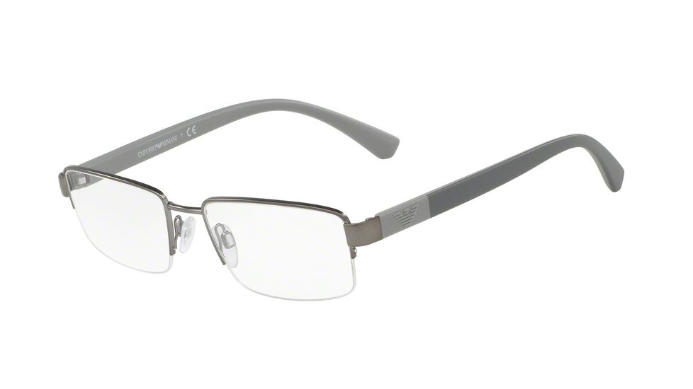 Armani EA1051 Bifocal Prescription Eyeglasses 3003-53 - Matte Gunmetal Frame