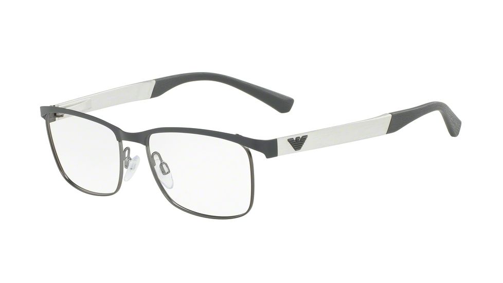 Armani EA1057 Bifocal Prescription Eyeglasses 3166-52 - Mt Grey/mt Gunmetal Frame