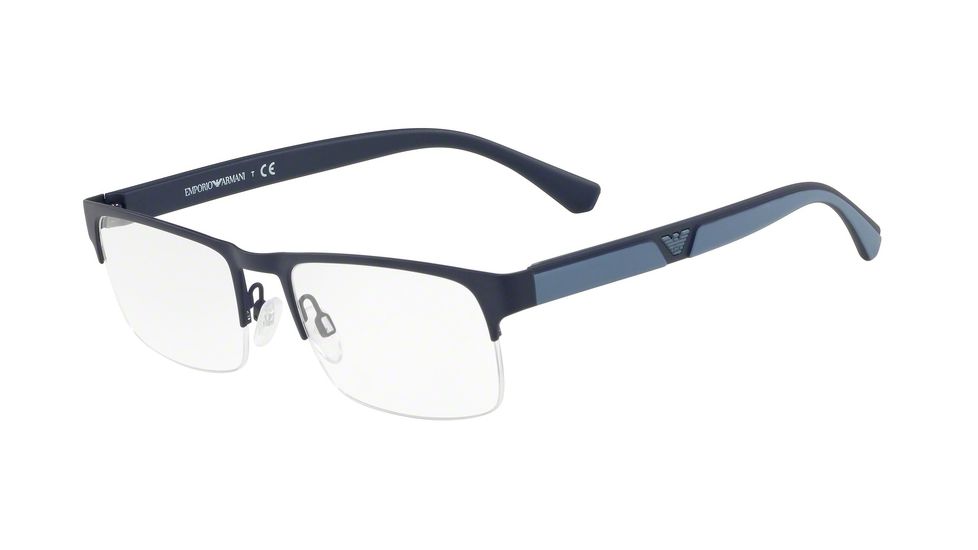 Armani EA1072 Prescription Eyeglasses, 53mm, Matte Dark Blue, EA1072-3220-53-SV