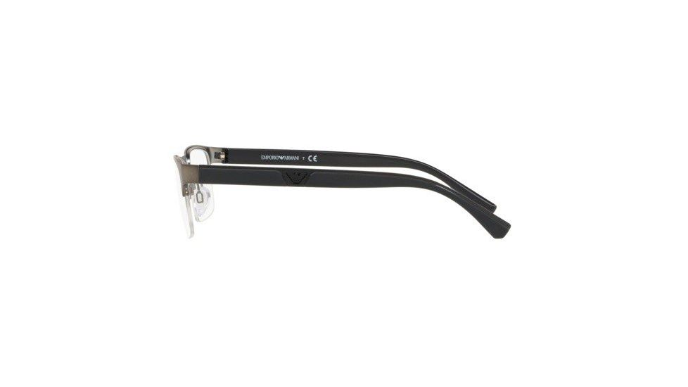 Armani EA1072 Prescription Eyeglasses, 55mm, Matte Gunmetal, EA1072-3010-55-SV