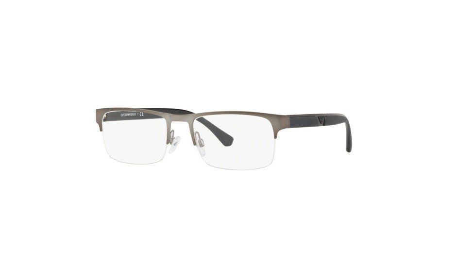 Armani EA1072 Prescription Eyeglasses, 55mm, Matte Gunmetal, EA1072-3010-55-SV
