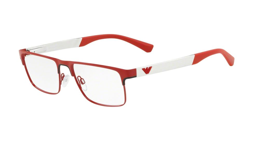 Armani EA1075 Prescription Eyeglasses 3231-53 - Matte Red Frame