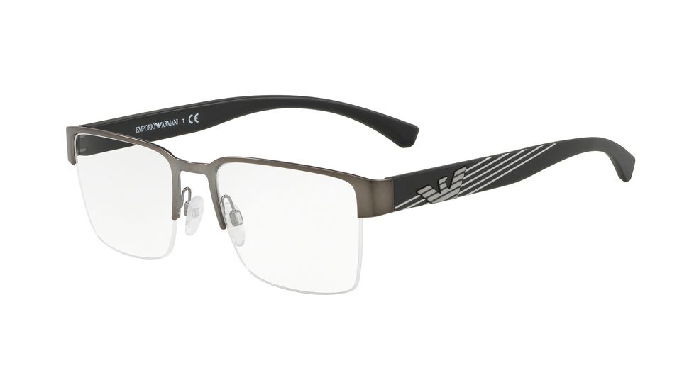Armani EA1078 Prescription Eyeglasses, 53mm, Matte Gunmetal, EA1078-3003-53-SV