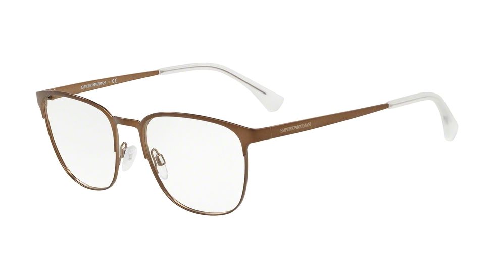 Armani EA1081 Prescription Eyeglasses 3245-53 - Matte Brown Frame