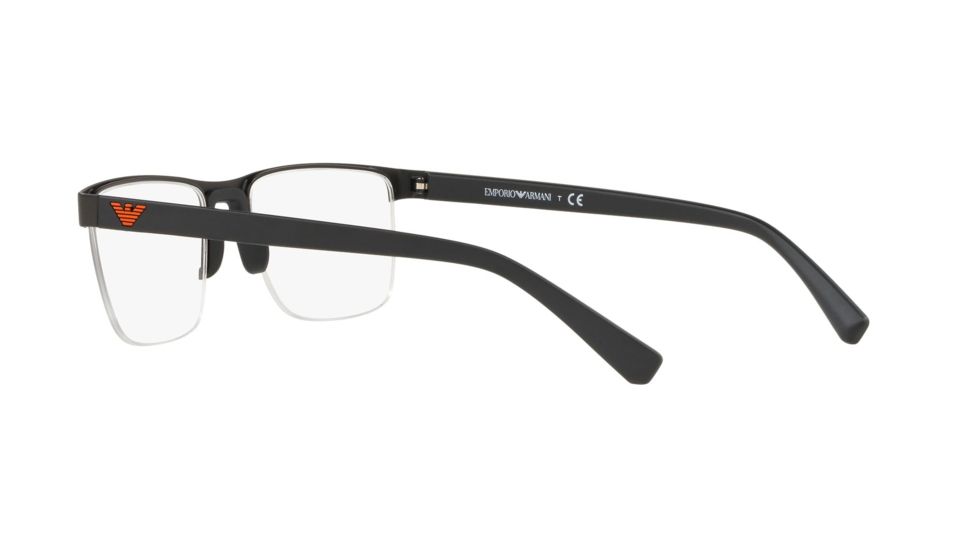 Armani EA1084 Bifocal Prescription Eyeglasses, 53mm, Matte Black, EA1084-3001-53-BI