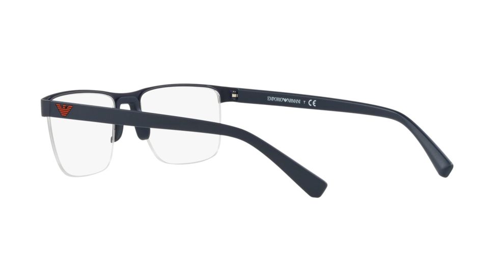 Armani EA1084 Bifocal Prescription Eyeglasses, 53mm, Matte Blue, EA1084-3254-53-BI