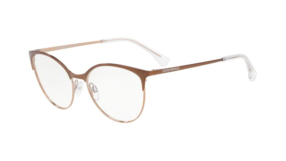 Armani EA1087 Prescription Eyeglasses, 52mm, Brown/Light Bronze, EA1087-3268-52-SV