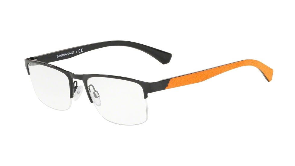 Armani EA1094 Progressive Prescription Eyeglasses, 52mm, Black, EA1094-3014-52-PRO